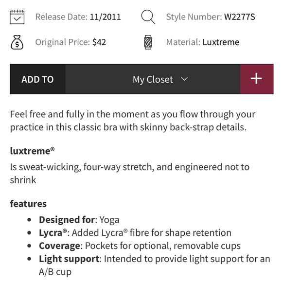 Lululemon Free To Be Bra Black 8 - Picture 3 of 8